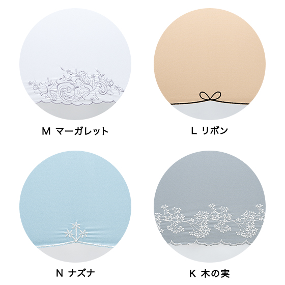 958 S/O/R/M/L/N/K 50cm ショート 刺繍 サクラ骨 ブラックコーティング － 桜スカラ／お花見ねこ／れんげねこ／マーガレット／リボン／ナズナ／木の実／イメージ09