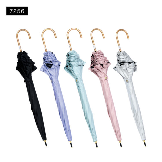 7256 50cm ショート ラッフルフリル ブラックコーティング★★7266 55折 トップレス ラッフルフリル ブラックコーティング★★7286 60cm ジャンプ ラッフルフリル ブラックコーティング／イメージ06