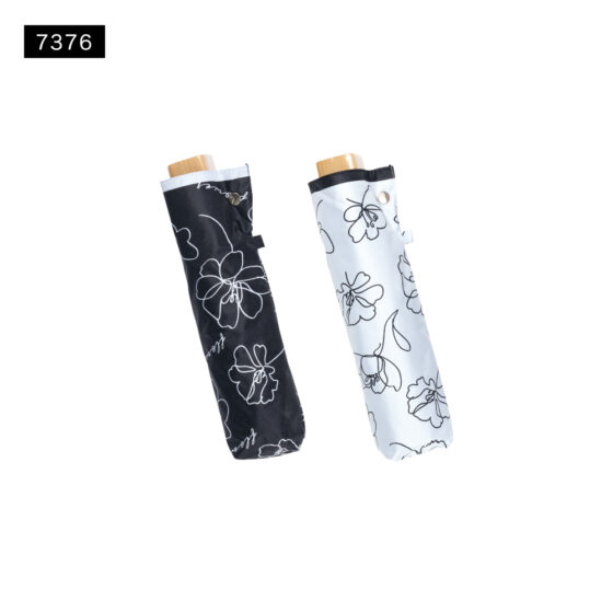 7356 50cm ショート モノトーンフラワー ブラックコーティング★★7376 55cm ミニ モノトーンフラワー ブラックコーティング★★7386 60cm ジャンプ モノトーンフラワー ブラックコーティング／イメージ04