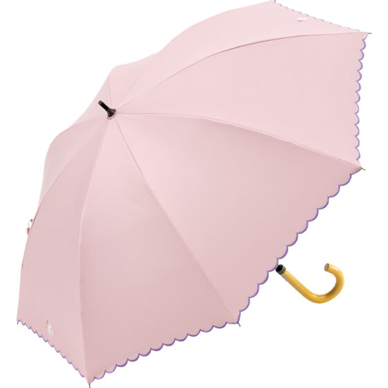 9056 S/L/F/P/R/O/B 50cm ショート 刺繍 サクラ骨 ブラックコーティング － スズラン／レース／スカラフラワー／シェルピコ／レインリリー／オリーブ／バード／イメージ07