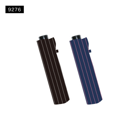 9276 60cm ミニ 耐風骨 ストライプ ブラックコーティング★★9286 70cm ジャンプ ストライプ ブラックコーティング／イメージ03